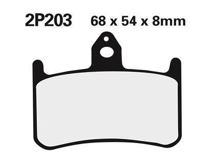 Plaquettes de freins Nissin route semi-métallique - 2P-203NS