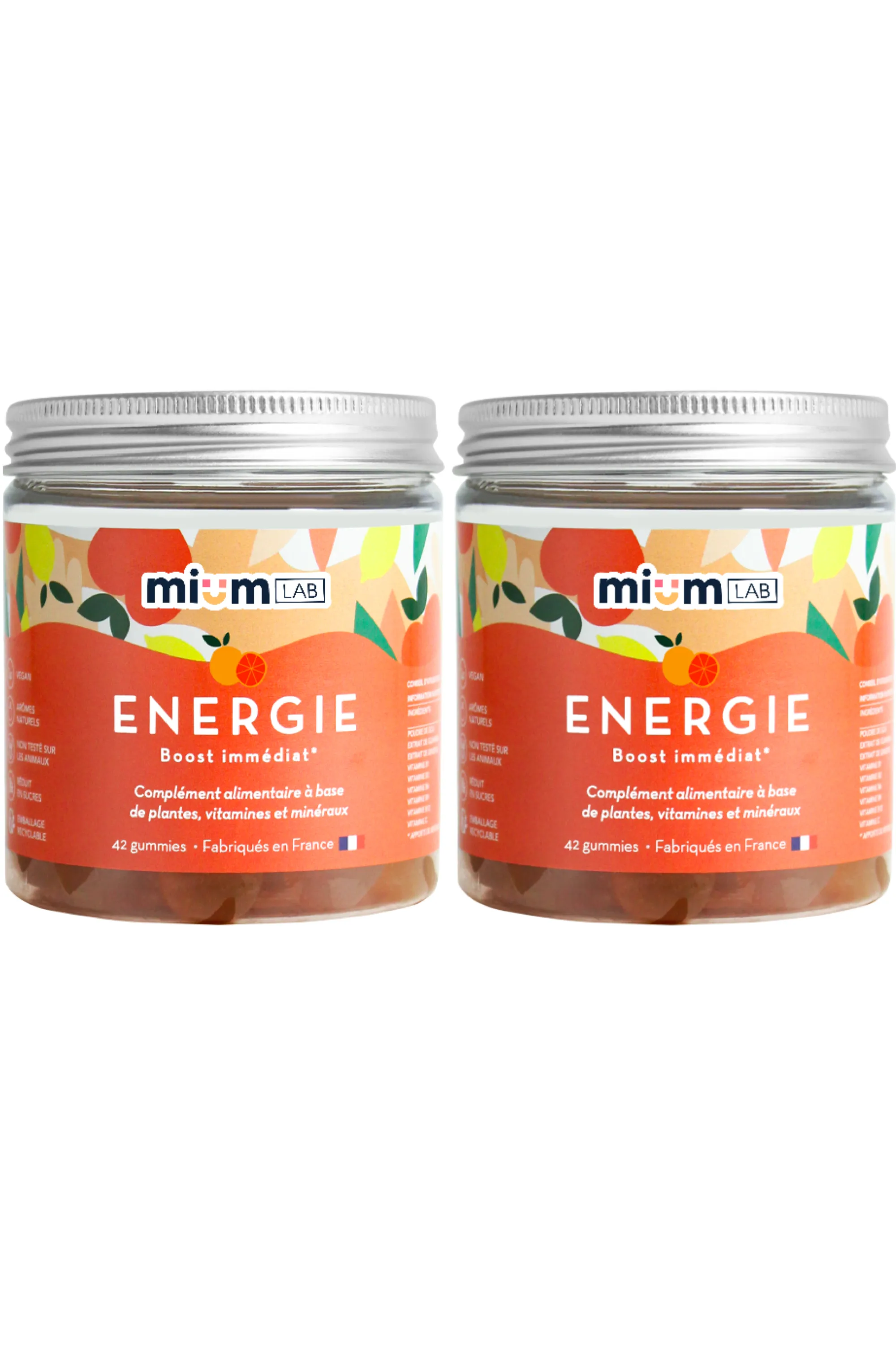 Mium Lab ex Les Miraculeux Compléments alimentaires gummies Energie anti-fatigue-400 g