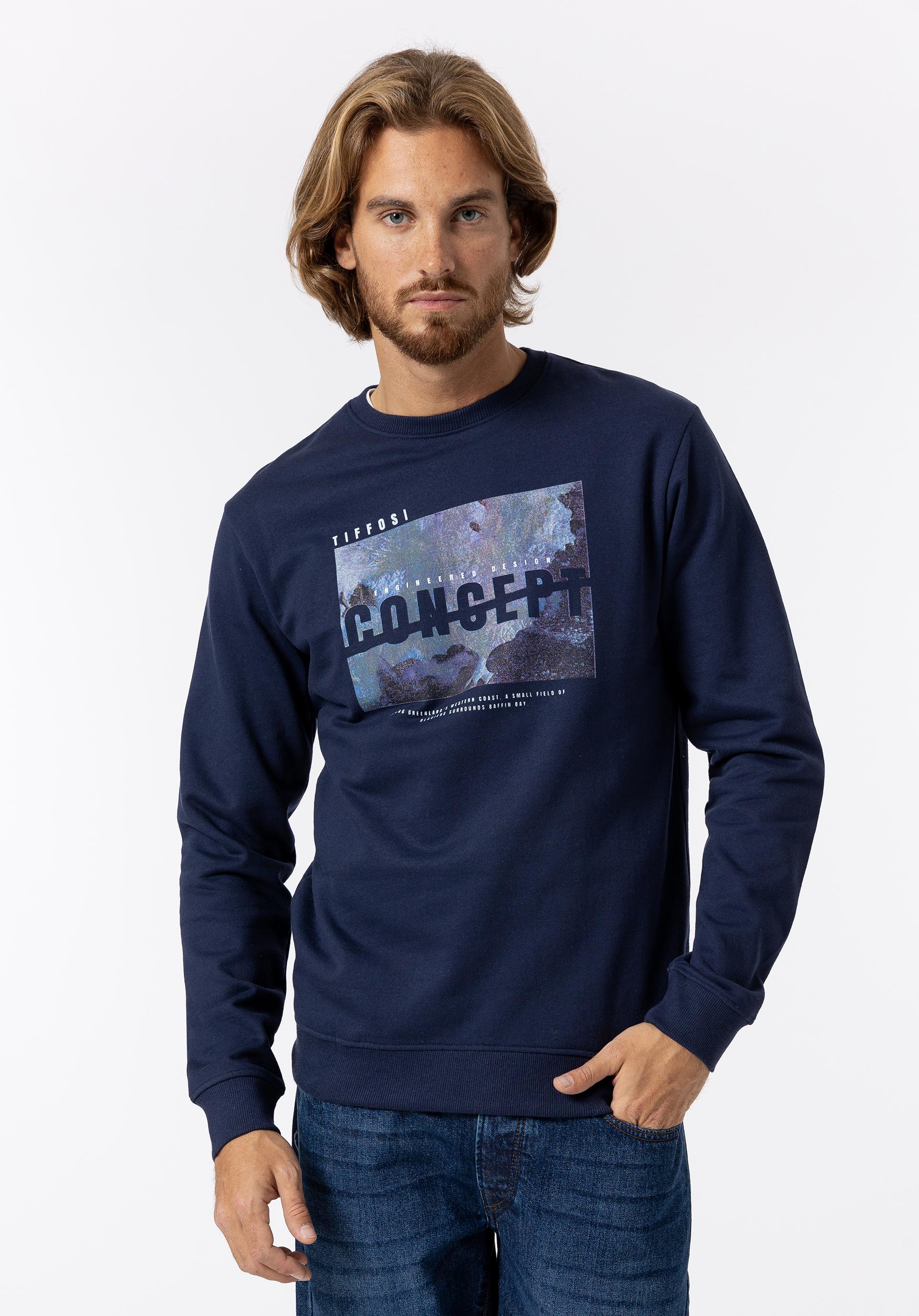 Sweatshirt com Estampado Frontal