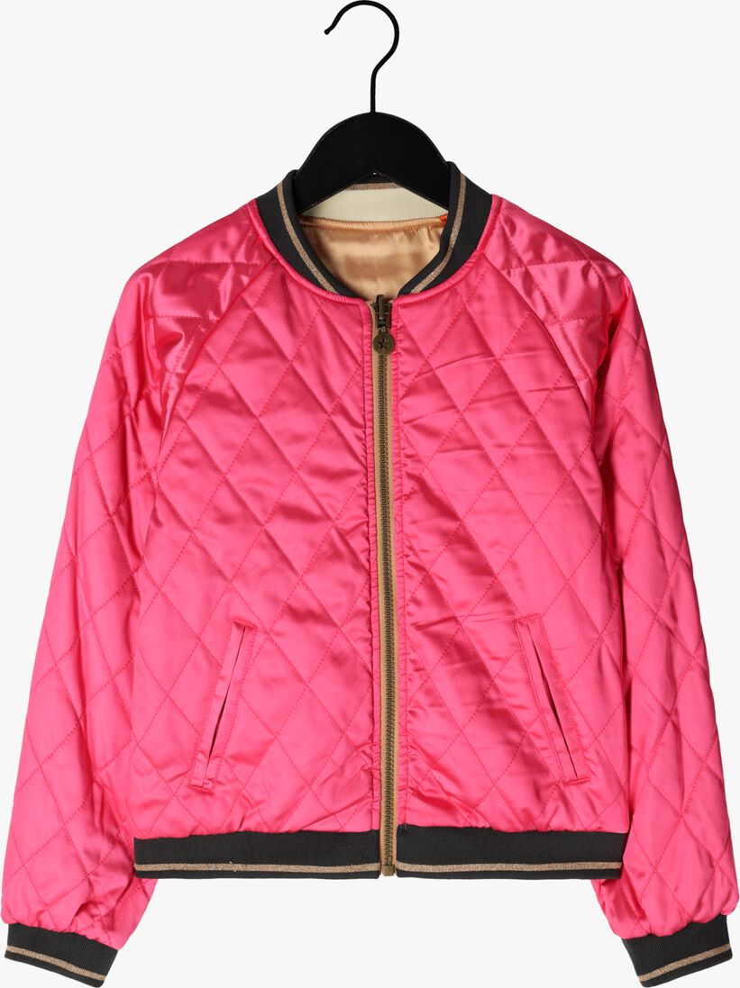LIKE FLO roze like flo  satin bomber reversible