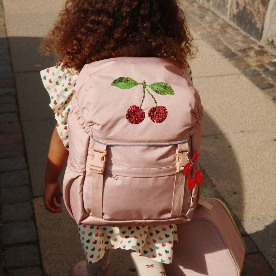 konges sløjd kinderrugzak clover - mahogany rose - 36 cm