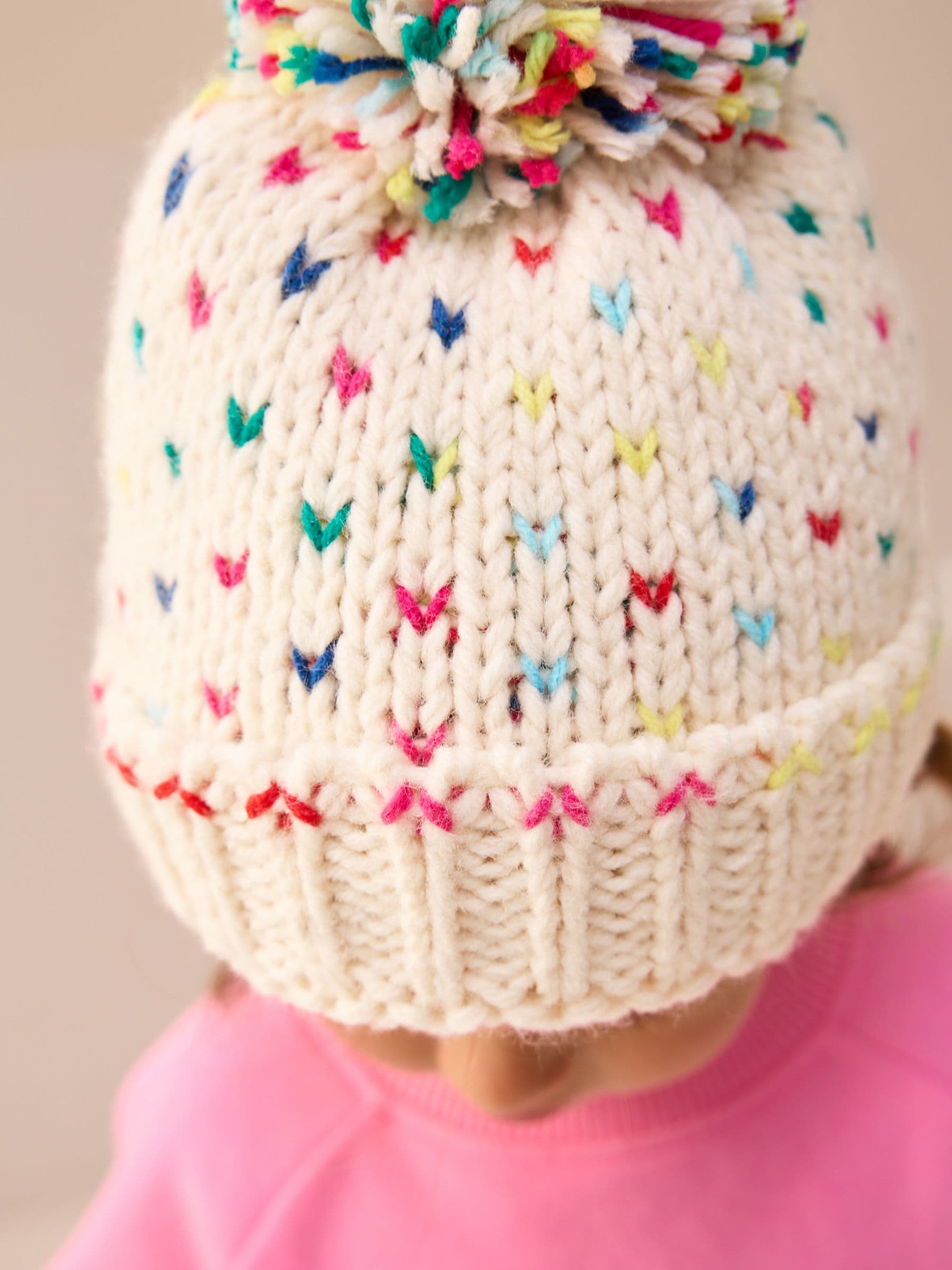 Multi - Embroidered Beanie (3mths-10yrs)