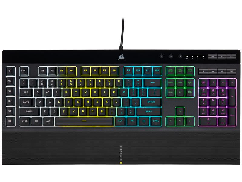 Corsair Gaming-Tastatur K55 RGB PRO iCUE RGB-Keyboard mit leisen Tasten
