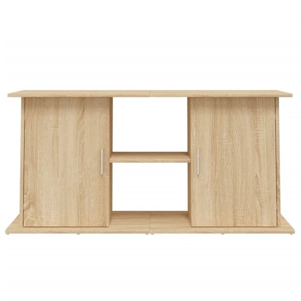 vidaXL Akvariumstativ sonoma eik 121x41x58 cm konstruert tre