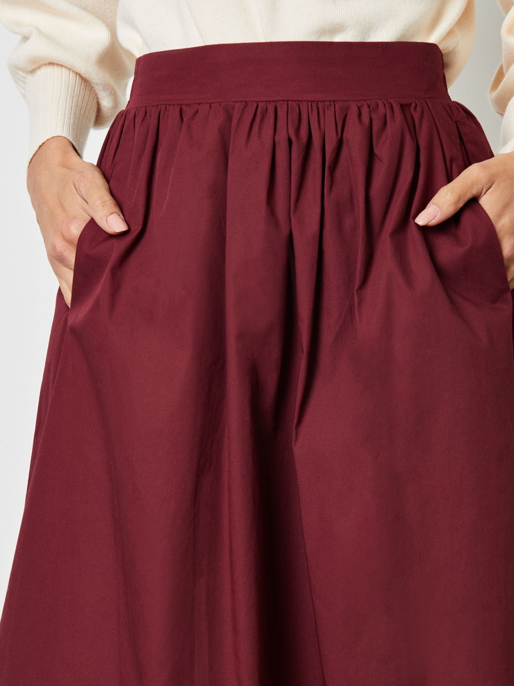 Rood - Threadbare Midi rok met zakken