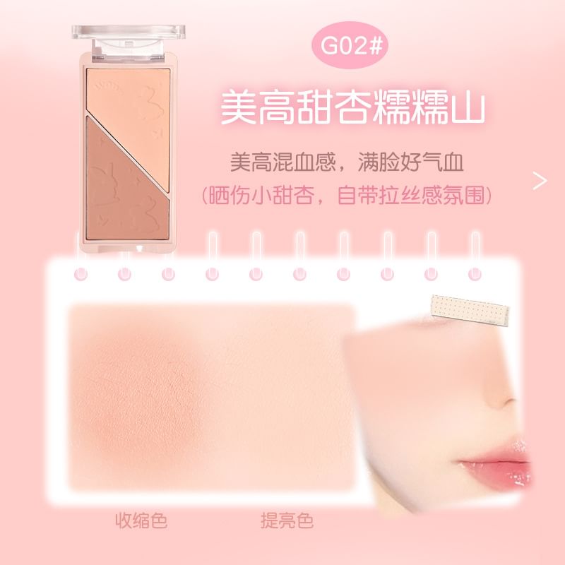 GOGO TALES - Actieve zachte mist poederblush - 4 kleuren