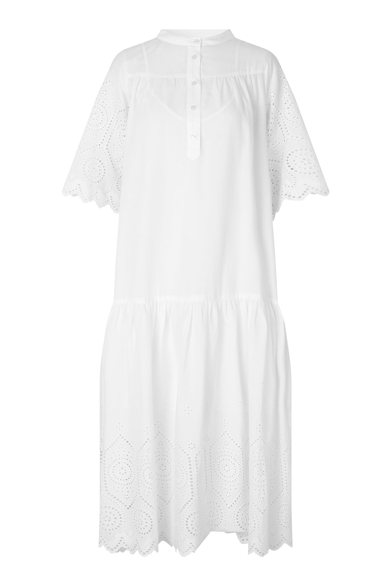 Lollys Laundry  Timor midi kjole - hvid
