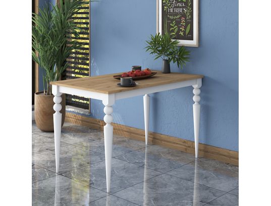 CONCEPT1 - Table JA104 - 2598 noyer blanc 120 x 70 x h73,8
