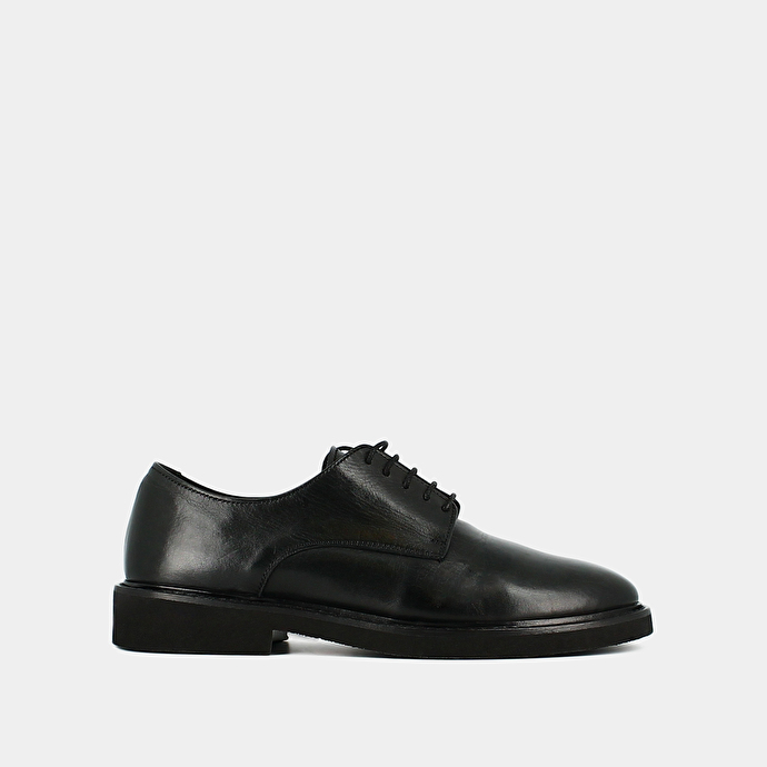 Derbies à lacets  en cuir noir