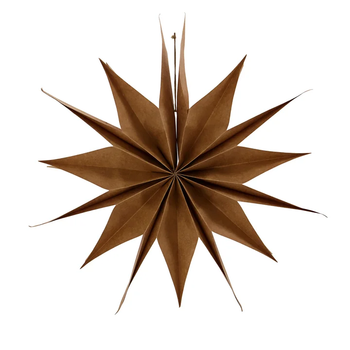House Doctor - Capella Papier Weihnachtsstern, Ø 50 cm, natur