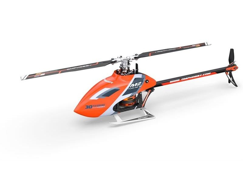 OMPHobby Helikopter M2 MK2 RTF Orange Programmierbarer 3D-Heli mit Bluetooth-App