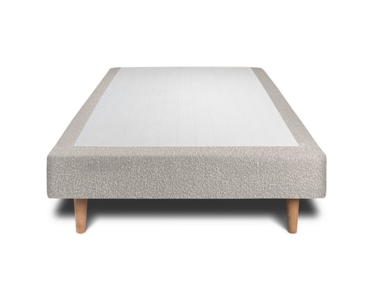 SOMMEIL DE PLOMB - Sommier  90 x 190 Sommier tapissier bouclette gris 90x190 h29cm