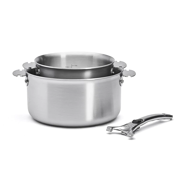 2 casseroles Alchimy Loqy 16 et 20 cm et poignée amovible De Buyer