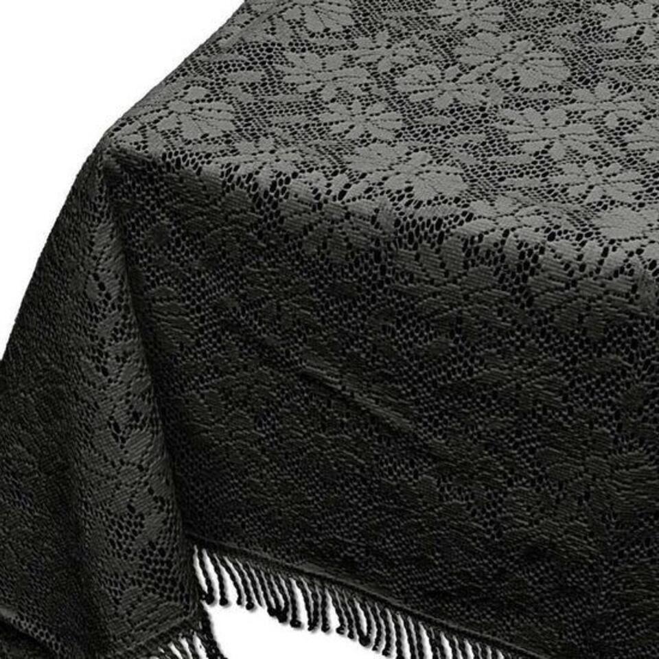 Unique Living Tafelkleed Foam 160 Rond Donkergrijs