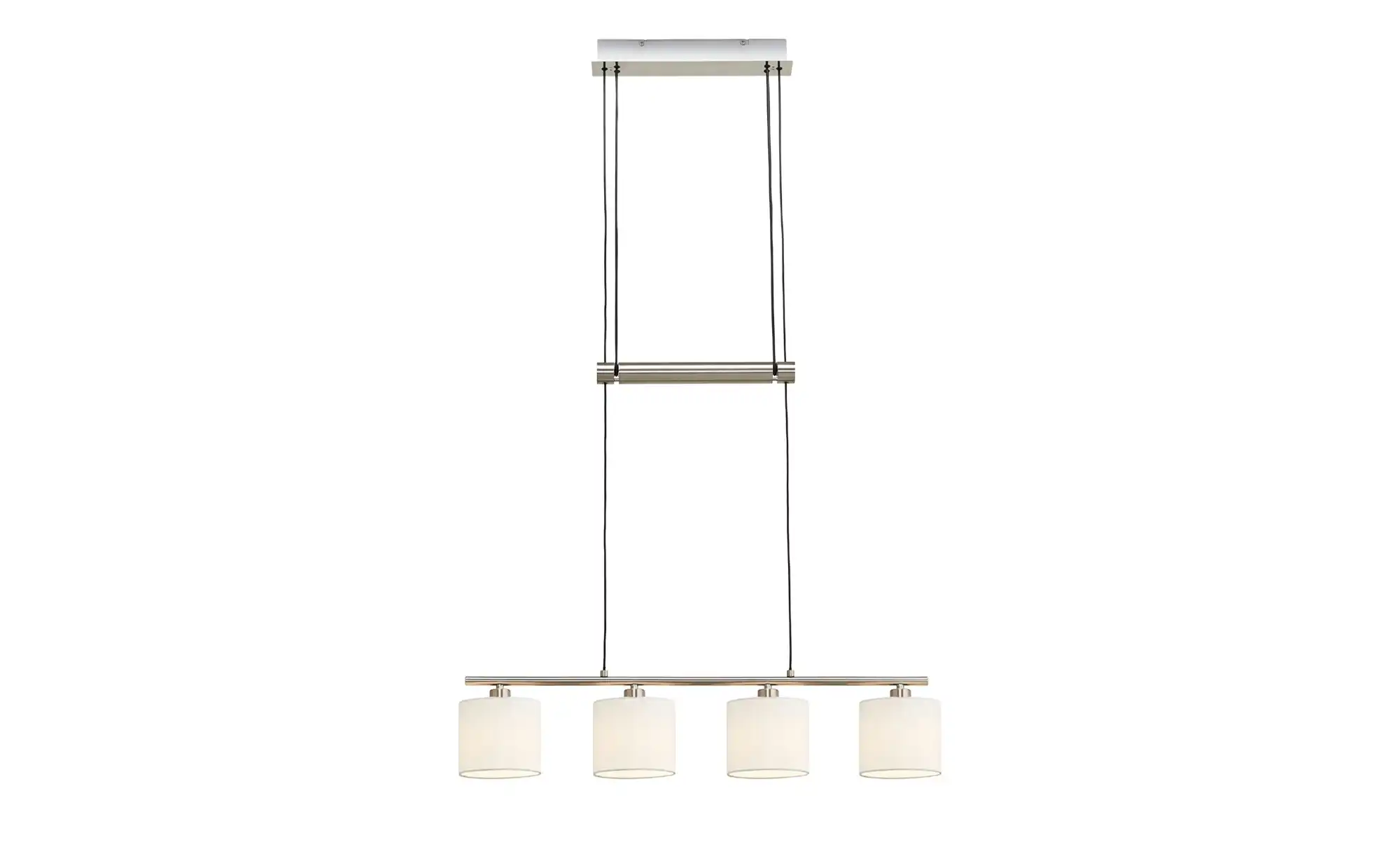 Trio Pendelleuchte, 4-flammig, Stoffschirm