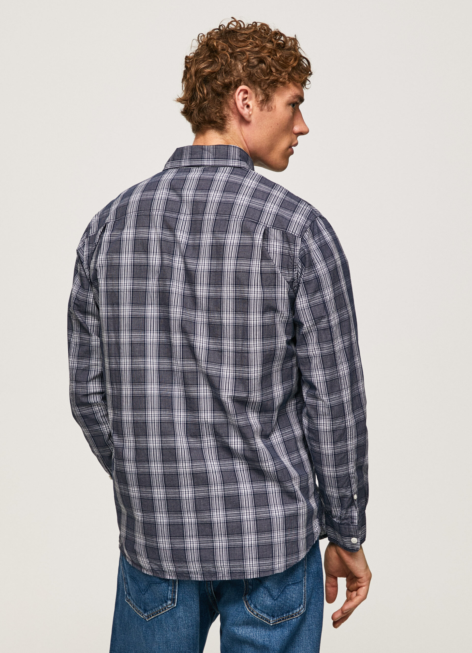 CAMISA XADREZ LYNWOOD CORTE REGULAR - azul dulwich