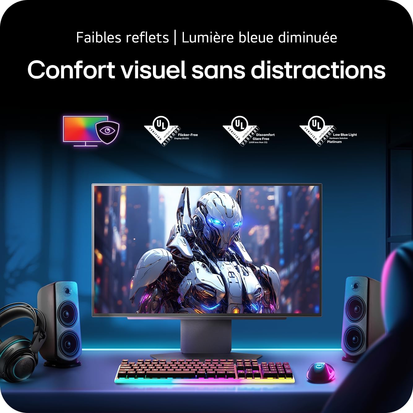 LG UltraGear™ 27GX790A-B Ecran PC Gaming OLED 27