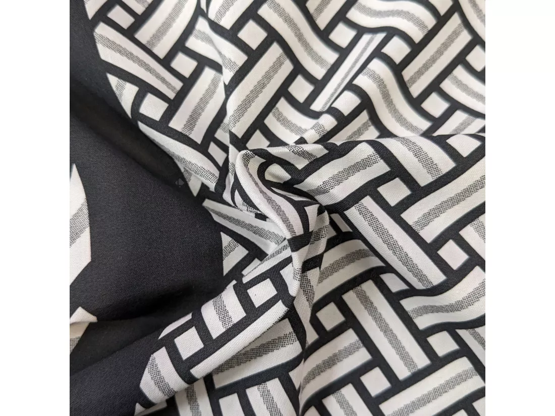 Housse de couette 200x200 cm percale coton RIVIERA noir Réglisse
