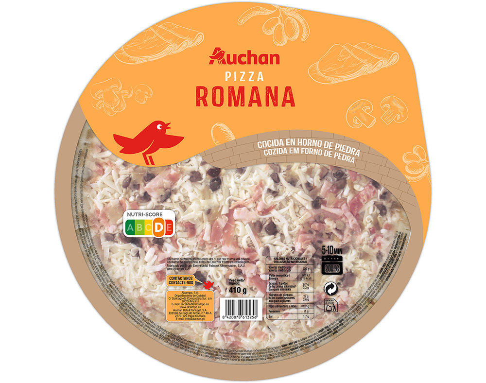 PIZZA ROMANA AUCHAN 410 G