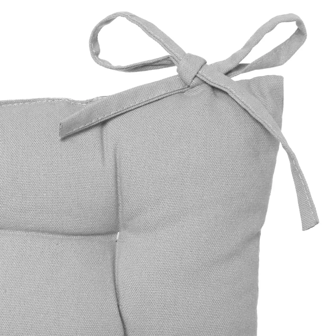 Coussin de chaise carré Datara Gris clair