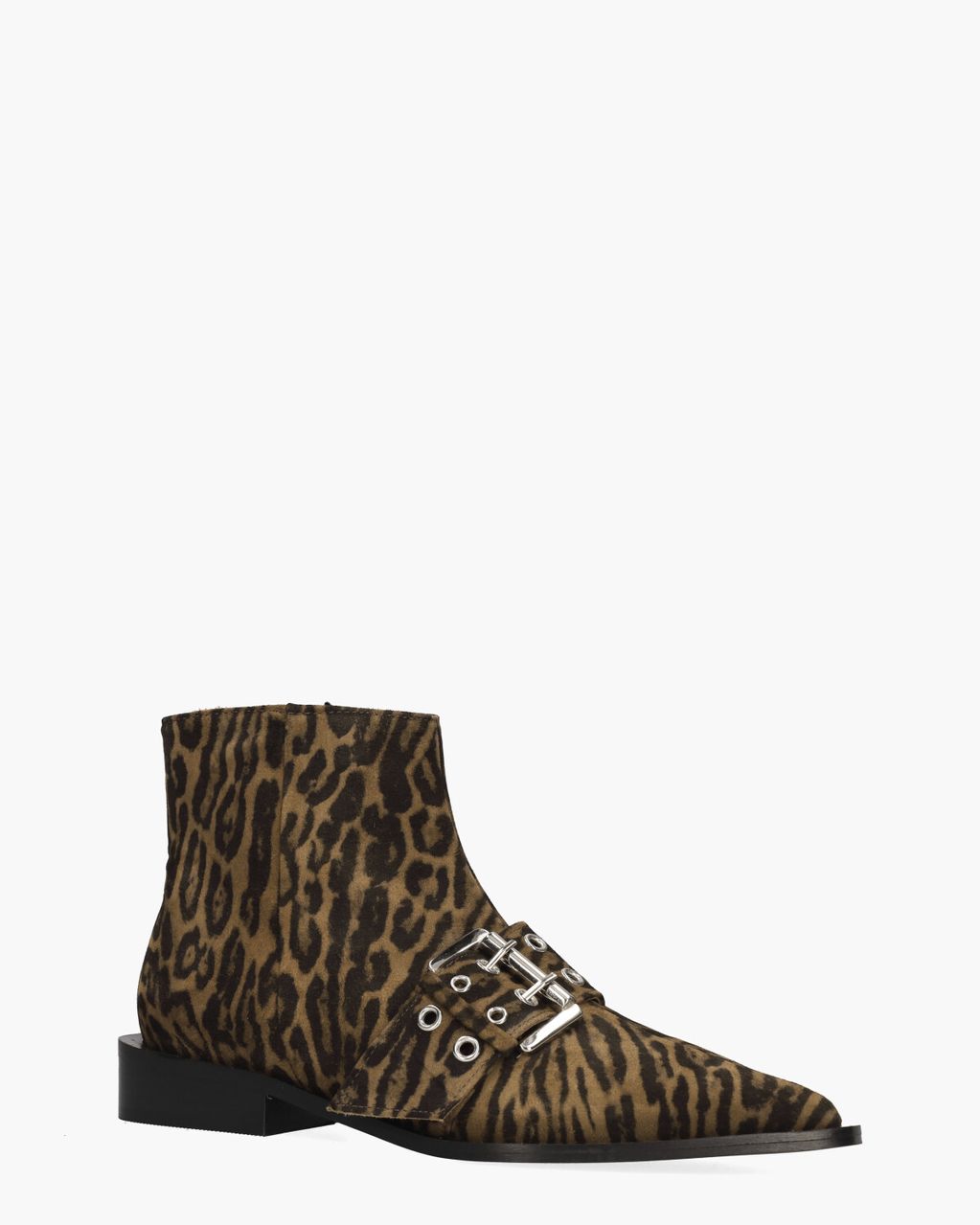 Toral Nicole Bruin/Zwart Dames Enkelboots
