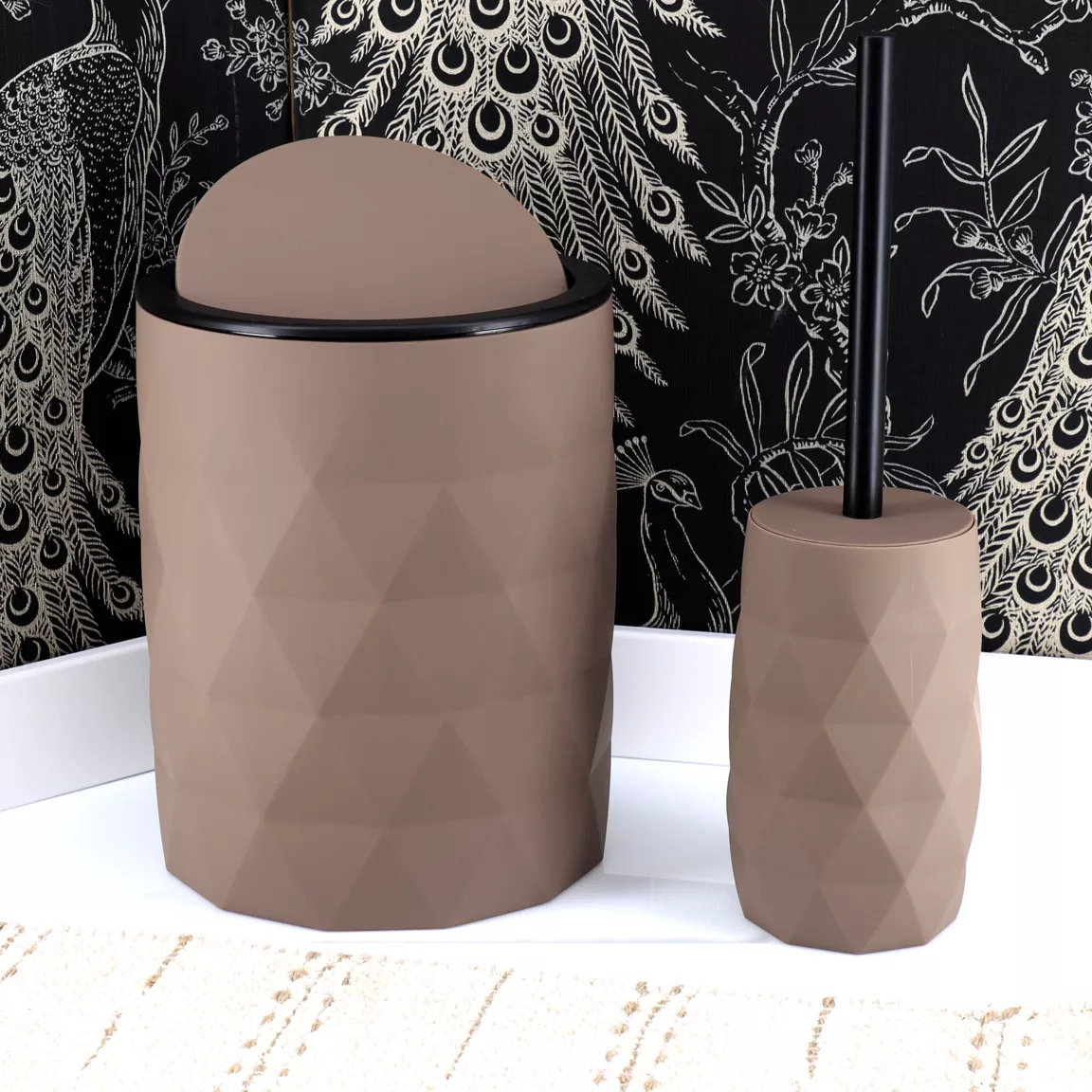 Brosse WC Rubby Marron