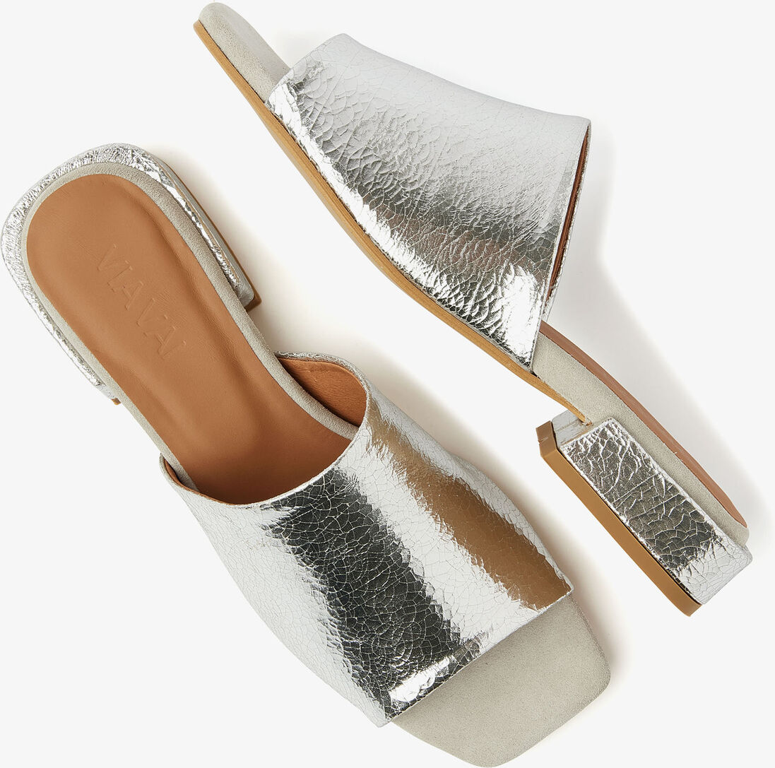 VIA VAI zilveren via vai slippers gigi luna