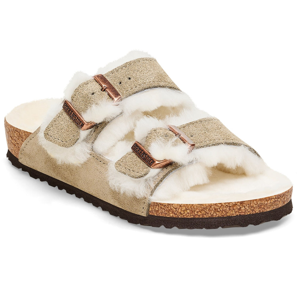 Køb Birkenstock Arizona Kids LEVE Shearling Taupe LAF Sandals