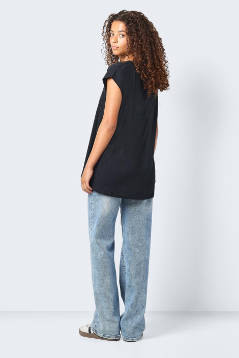 Noisy may zwarte dames t-shirt