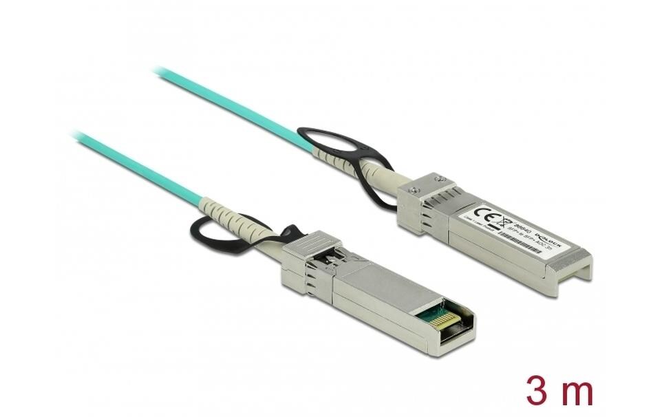 Direct Attach Kabel 10 Gbps SFP+/SFP+ 3 mDelock Aktives Optisches Kabel SFP+ 3 m
