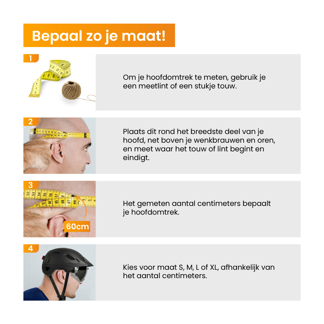 R2B Fietshelm Speed Pedelec met LED-verlichting - Maat M