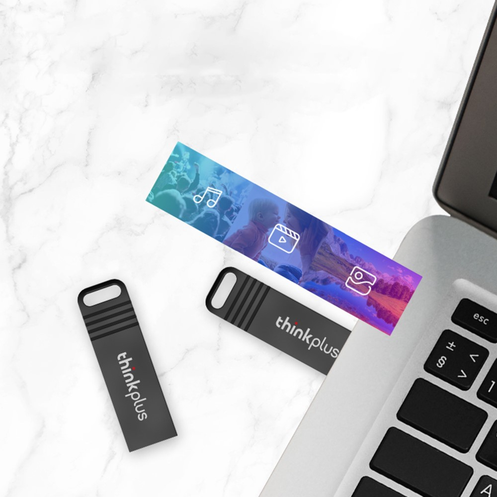 (16GB) Thinkplus USB 2.0 Speicher Stick Flash Drive (25 Mbit/s) - Grau