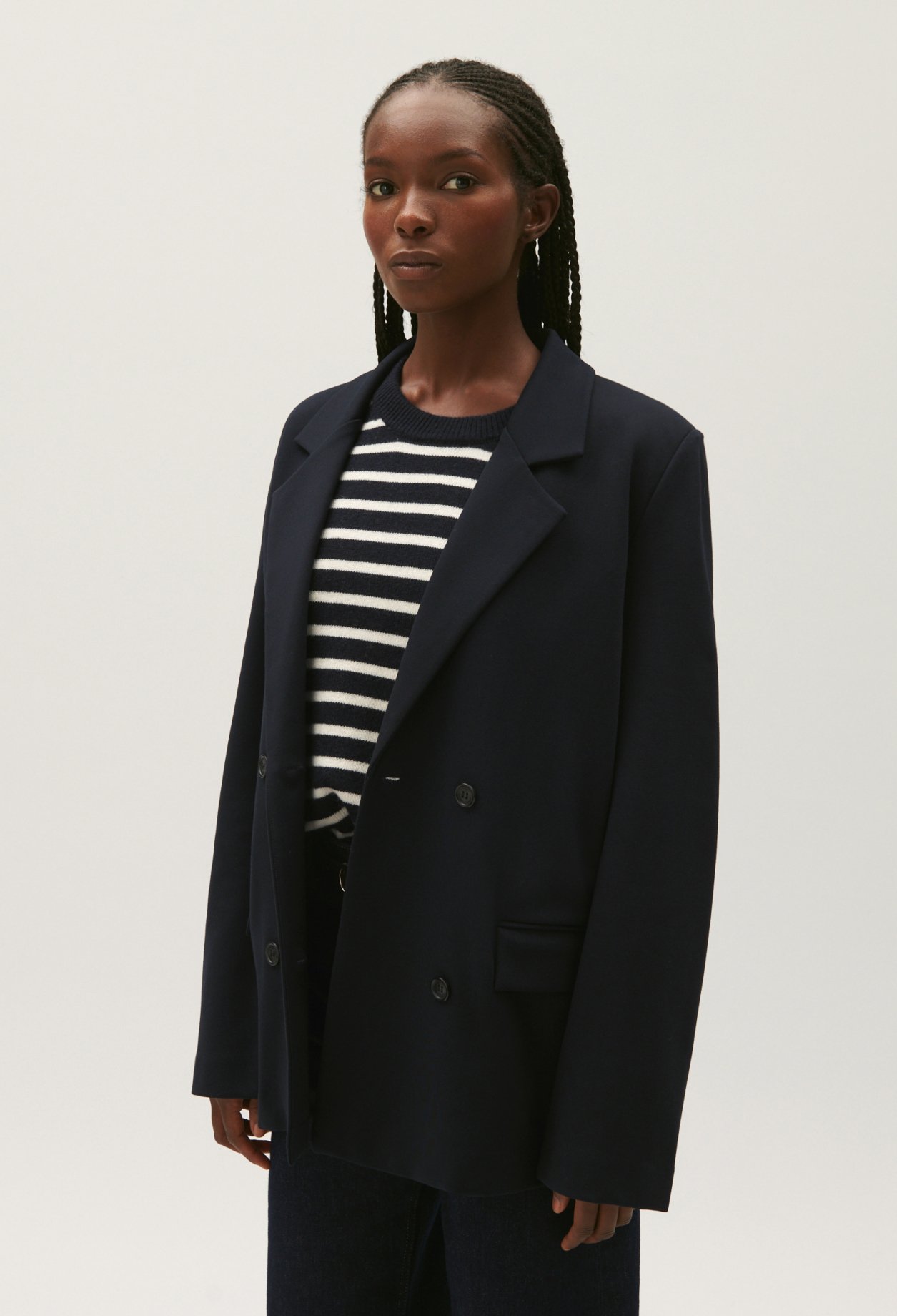 Veste tailleur bleu marine