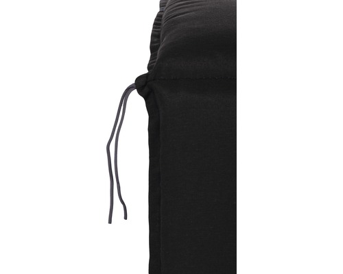 Kussen voor lage rugleuning, 98 x 46 cm, katoenmixstof, antracietzwart
