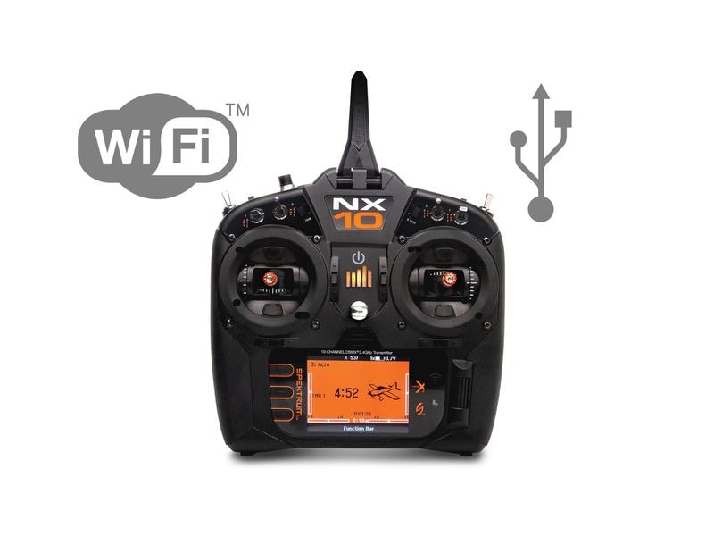 Spektrum Fernsteuerung NX10 DSMX (nur Sender) 2.4 GHz Sender mit 10 Kanälen für Flugmodelle