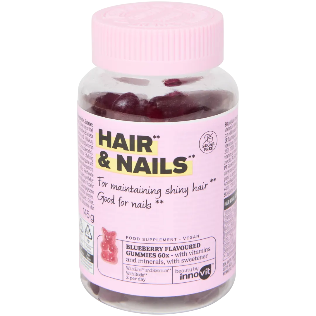 Gummies cheveux et ongles Innovit Myrtille
