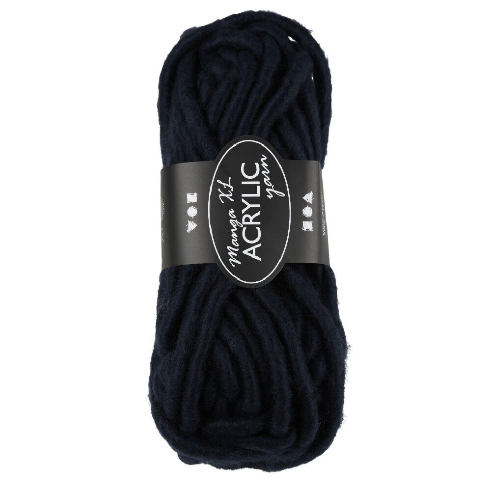 Pelote de laine 200g 17M bleu foncé