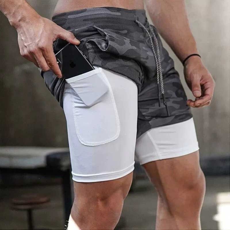 Femilina - Hardloopshorts met trekkoord in de taille