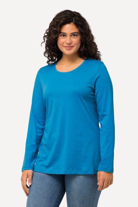 Shirt, Slim, Rundhalsausschnitt, Langarm