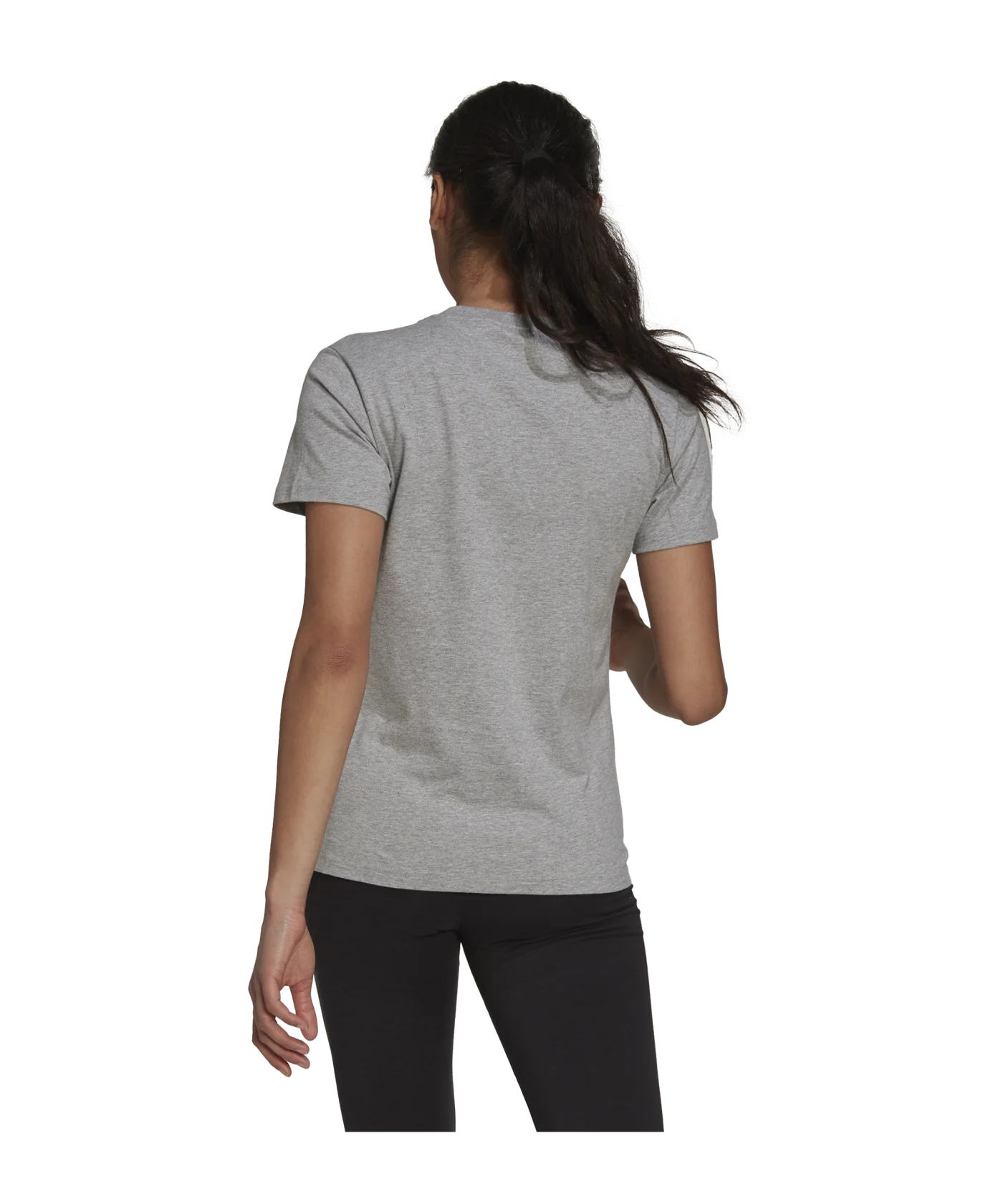 adidas T-Shirt Damen Grau Weiss