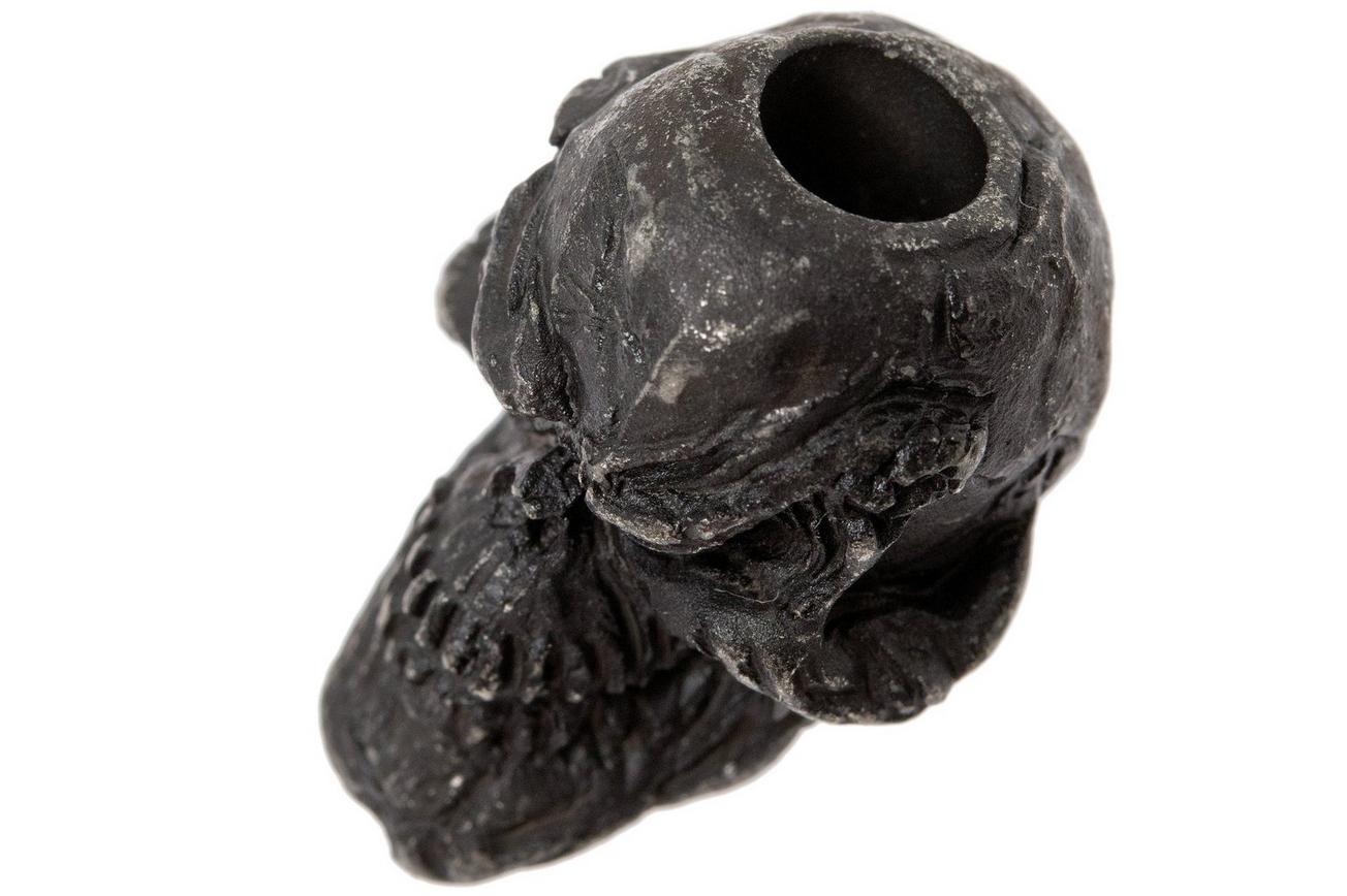 Schmuckatelli Grins Skull Bead Black Oxidized