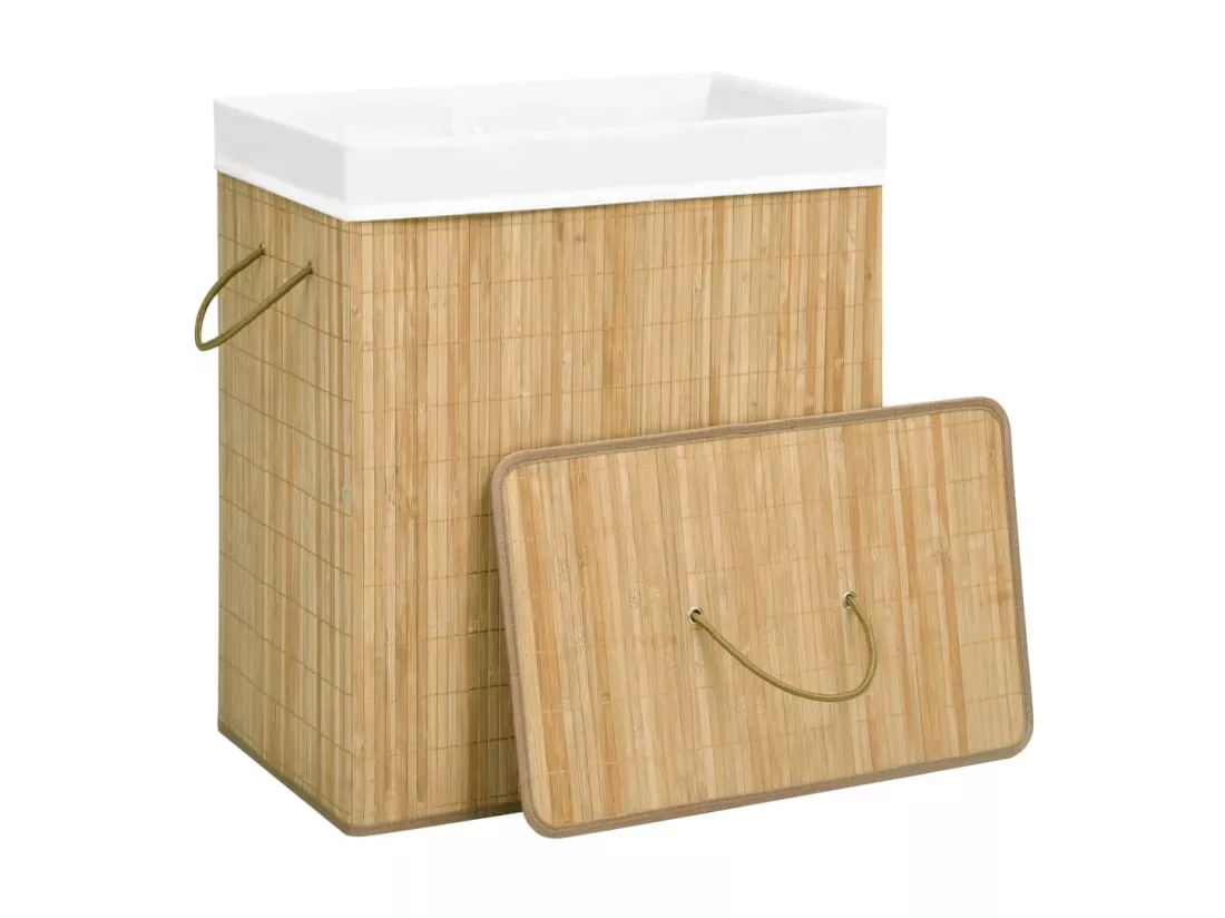 Panier à linge Bambou 100 L