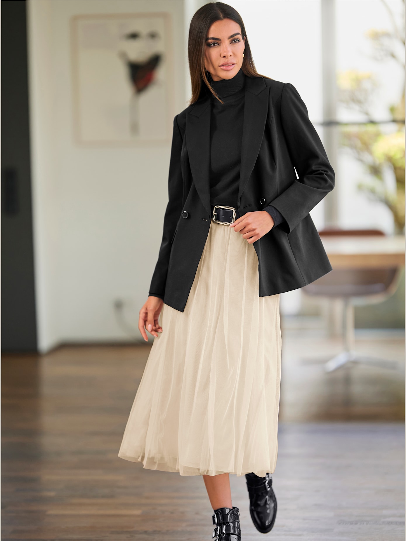 Blazer qualité extensible douce pour une forme parfaite