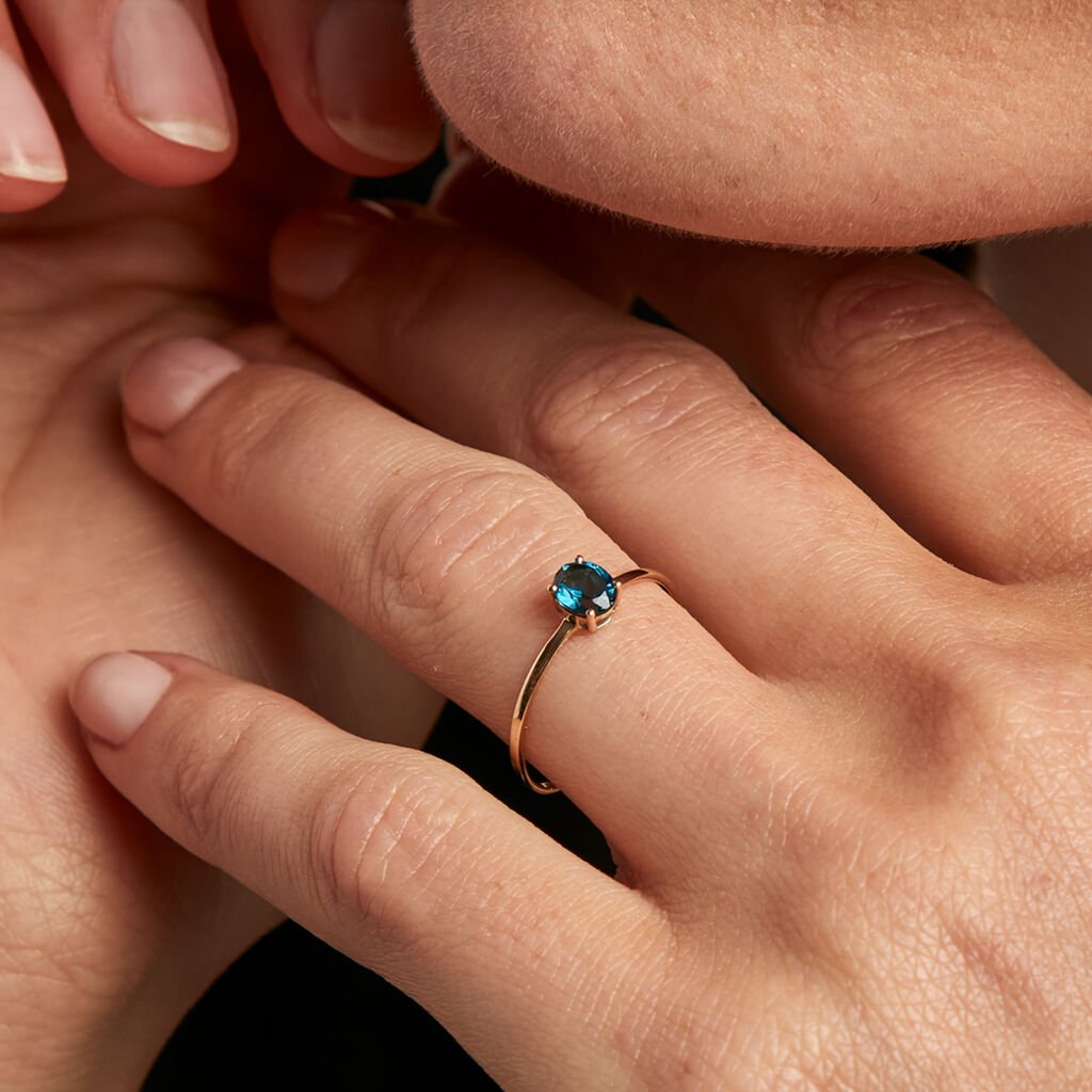 Bague Valentino Or Jaune Topaze
