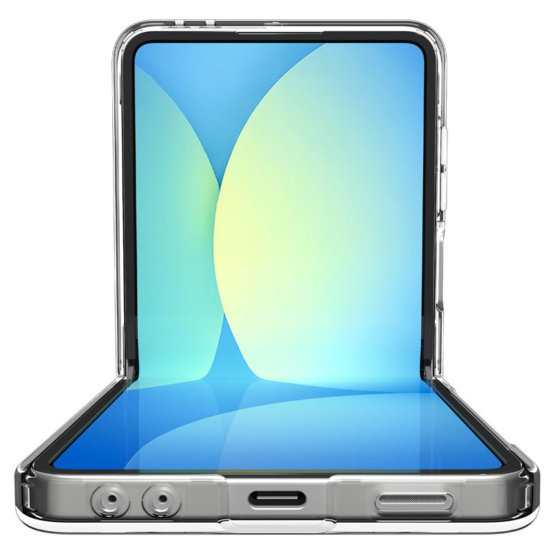 Samsung Galaxy Z Flip7 Ultra Hybrid Hülle TPU Bumper Acryl Rückseite Air Cushion Fallschutz MagSafe-Modul (ACS09559) - Transparent