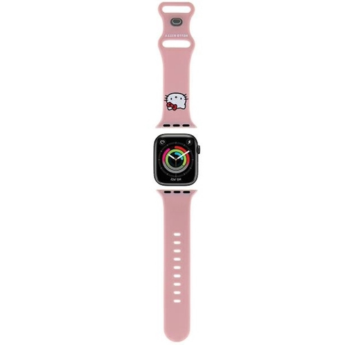 Apple Watch (42/41/40/38 mm) Silikon Kitty Head Armband (Gelenkumfang: 150-200mm) - Rosa