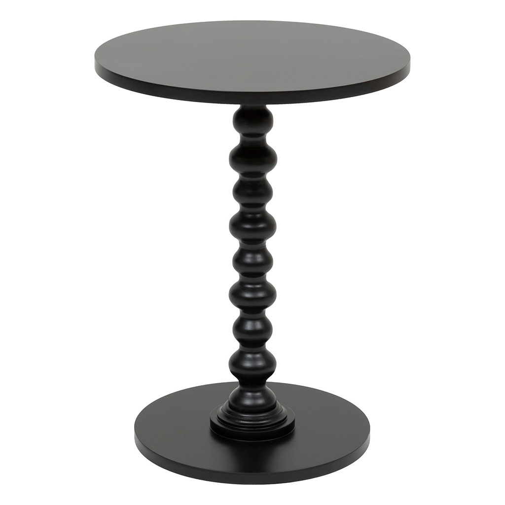 Table café ALIX bois noir 38x38x50cm