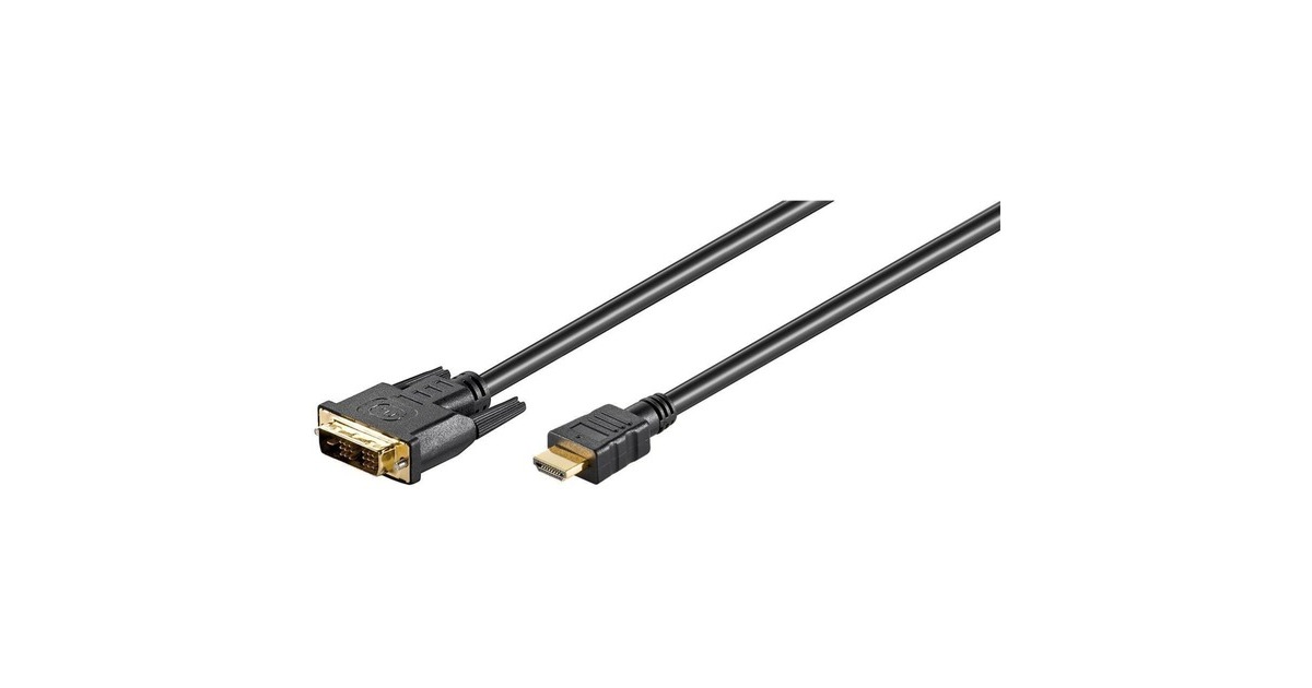 goobayDVI-D > HDMI adapter  (Zwart, 1 meter)