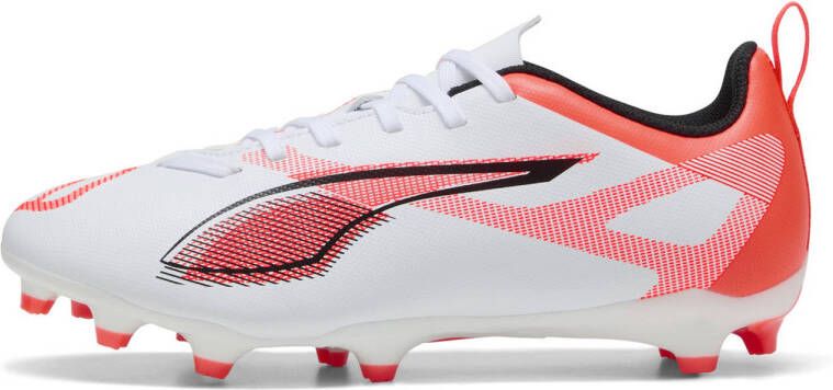 PUMA Ultra 5 Play Gras Kunstgras Voetbalschoenen (MG) Kids Wit Zwart Rood