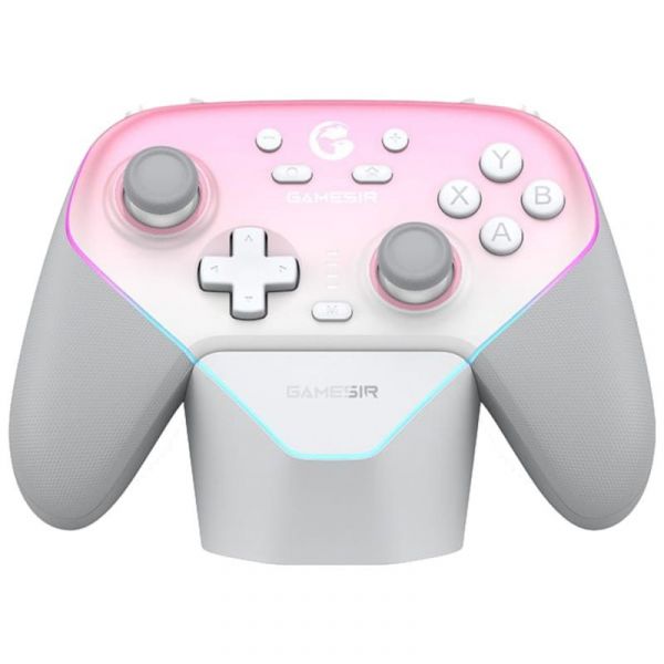Gamesir Super Nova Bluetooth e Wireless para PC / Nintendo Switch / iOS e Android Whipped Pink